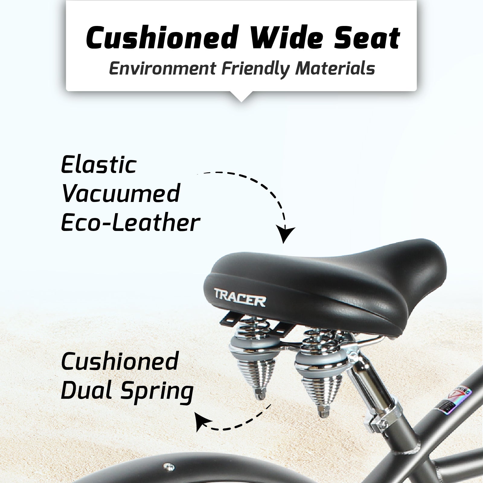 Cruiser seat discount on mountain bike