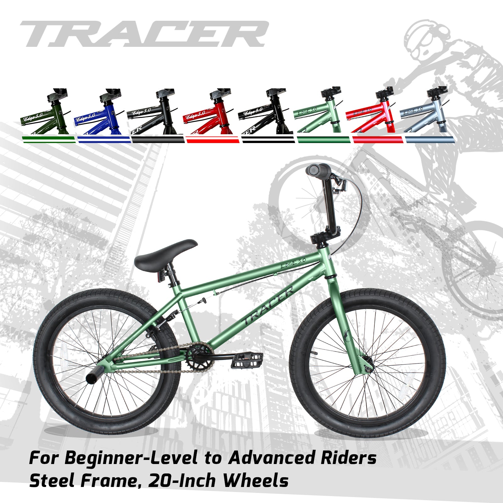 Tracer Edge Freestyle beginner/Professional BMX Bike