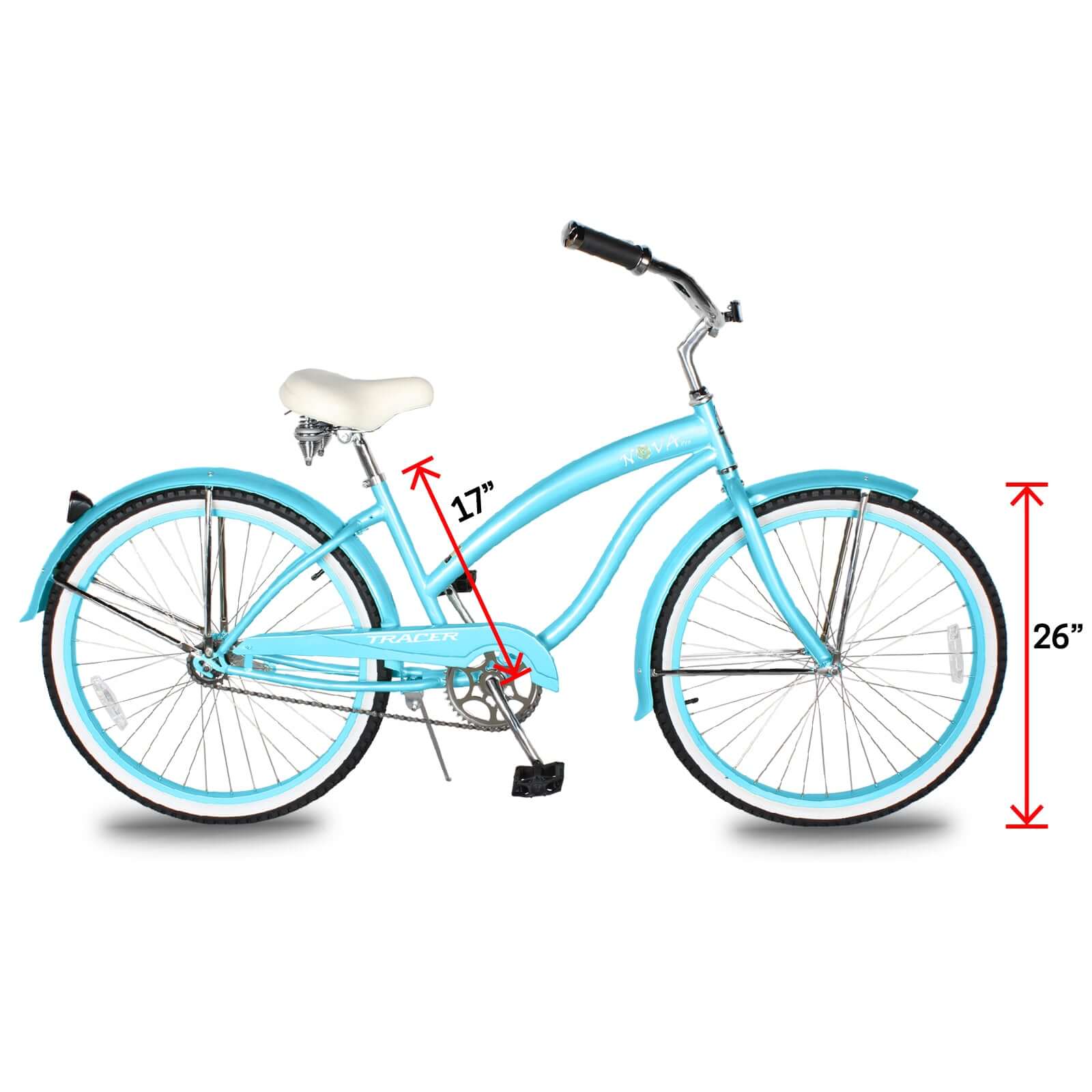 Light blue beach cruiser bike sale