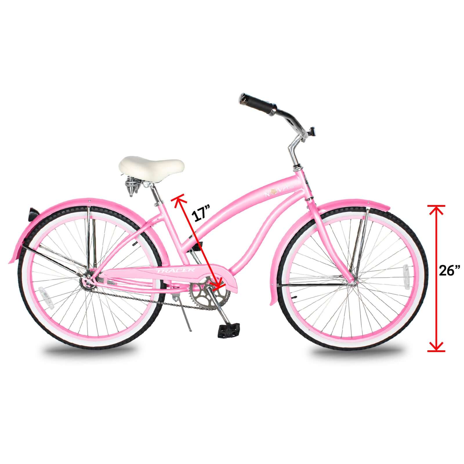 Tracer NOVA 26 Beach Cruiser Bikes Single Speed for WOMEN