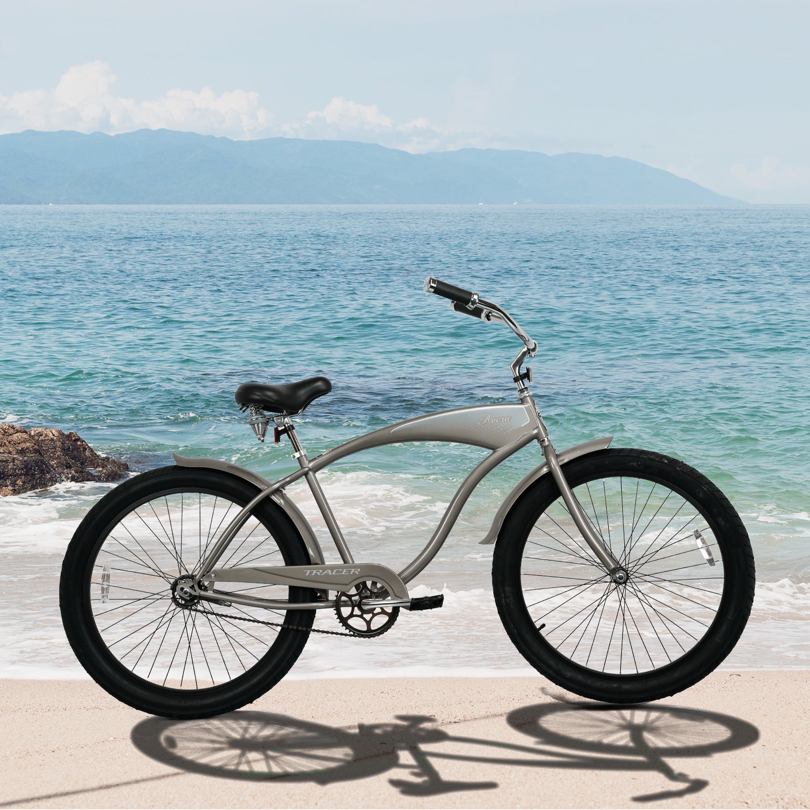 Tracer AVERA-M 26" Beach Cruiser Bikes Single Speed for Men.